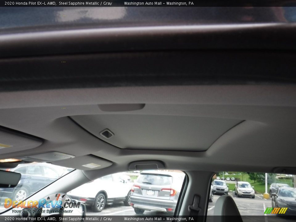2020 Honda Pilot EX-L AWD Steel Sapphire Metallic / Gray Photo #10