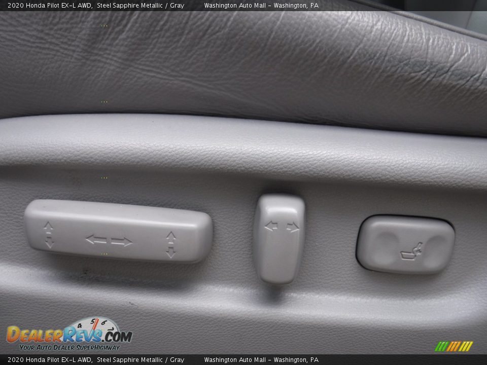 2020 Honda Pilot EX-L AWD Steel Sapphire Metallic / Gray Photo #12