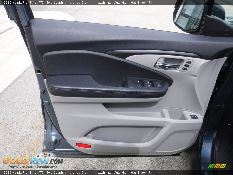 2020 Honda Pilot EX-L AWD Steel Sapphire Metallic / Gray Photo #15