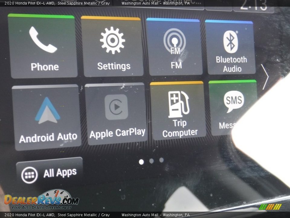2020 Honda Pilot EX-L AWD Steel Sapphire Metallic / Gray Photo #17