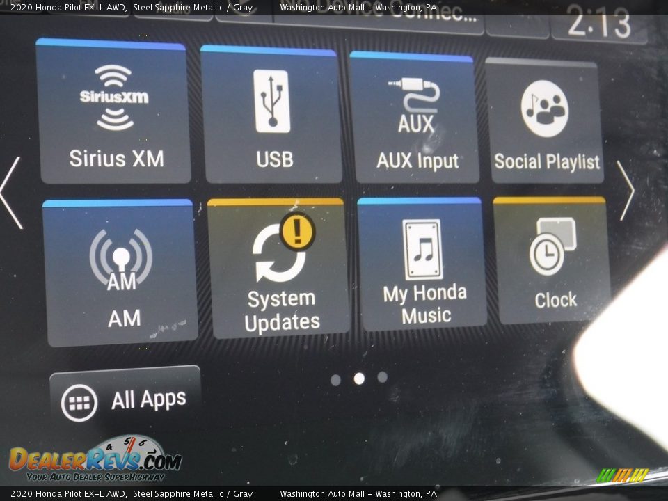 2020 Honda Pilot EX-L AWD Steel Sapphire Metallic / Gray Photo #18