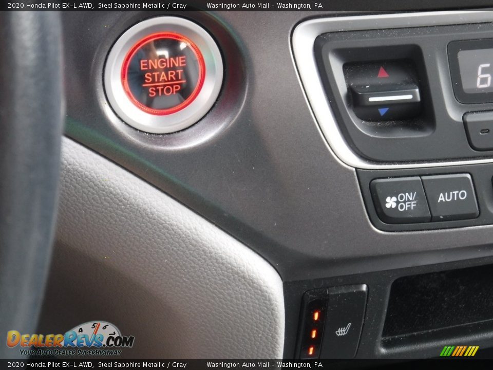 2020 Honda Pilot EX-L AWD Steel Sapphire Metallic / Gray Photo #20