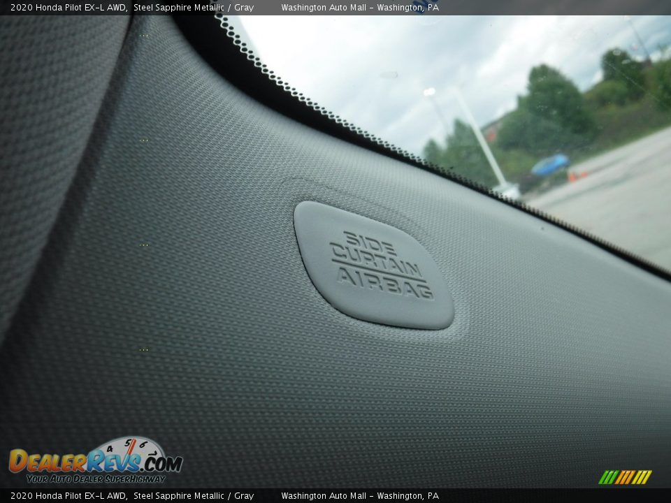 2020 Honda Pilot EX-L AWD Steel Sapphire Metallic / Gray Photo #22