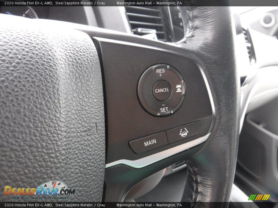 2020 Honda Pilot EX-L AWD Steel Sapphire Metallic / Gray Photo #24