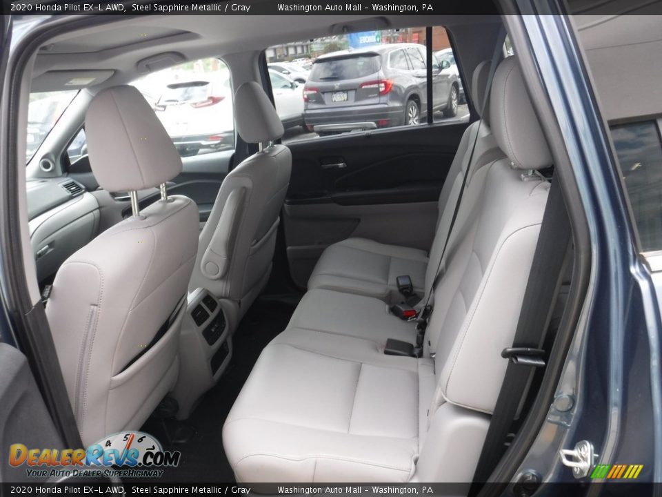 2020 Honda Pilot EX-L AWD Steel Sapphire Metallic / Gray Photo #25