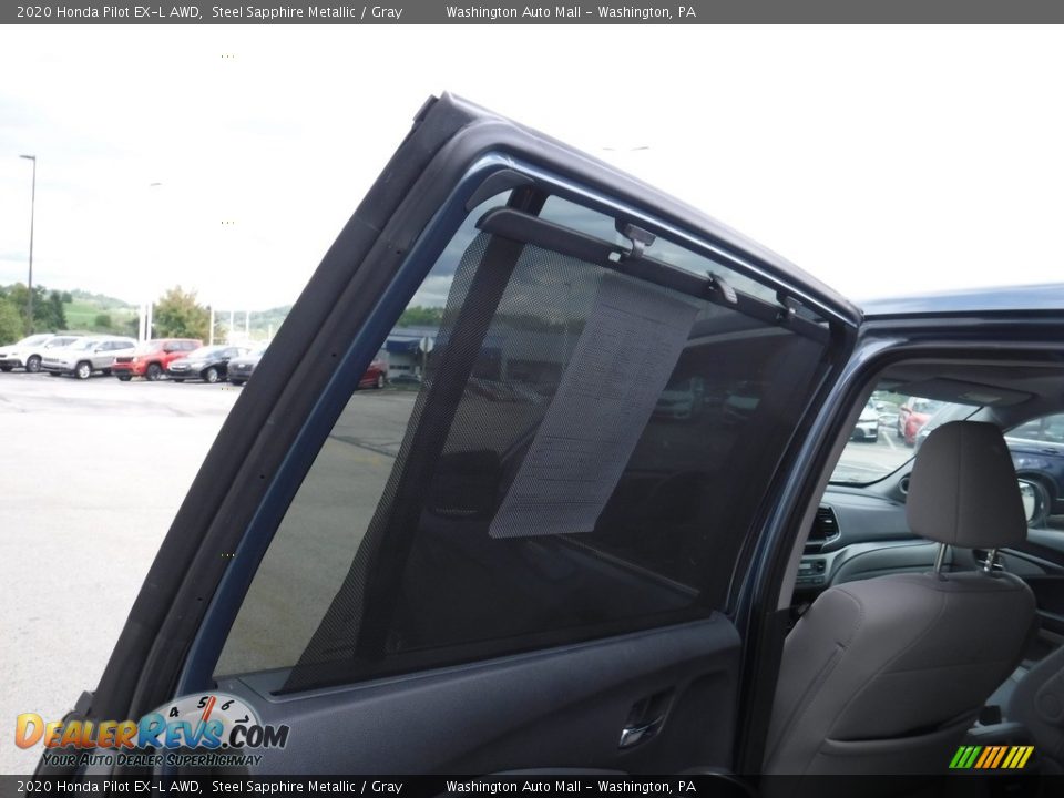 2020 Honda Pilot EX-L AWD Steel Sapphire Metallic / Gray Photo #26