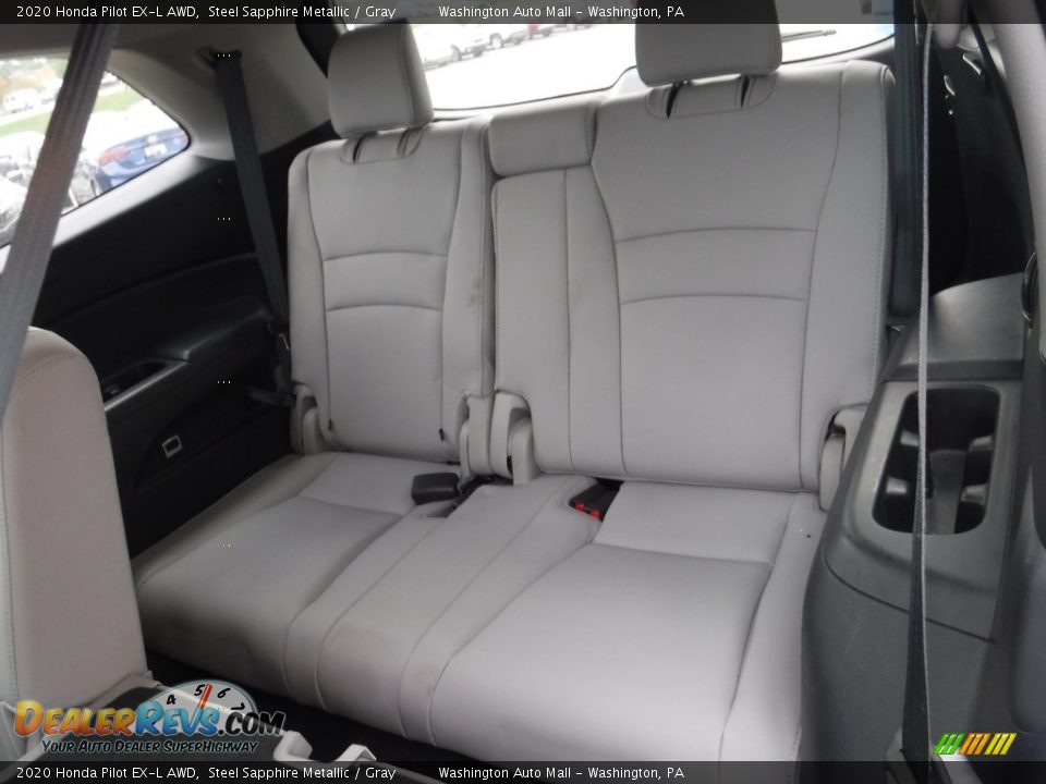 2020 Honda Pilot EX-L AWD Steel Sapphire Metallic / Gray Photo #27
