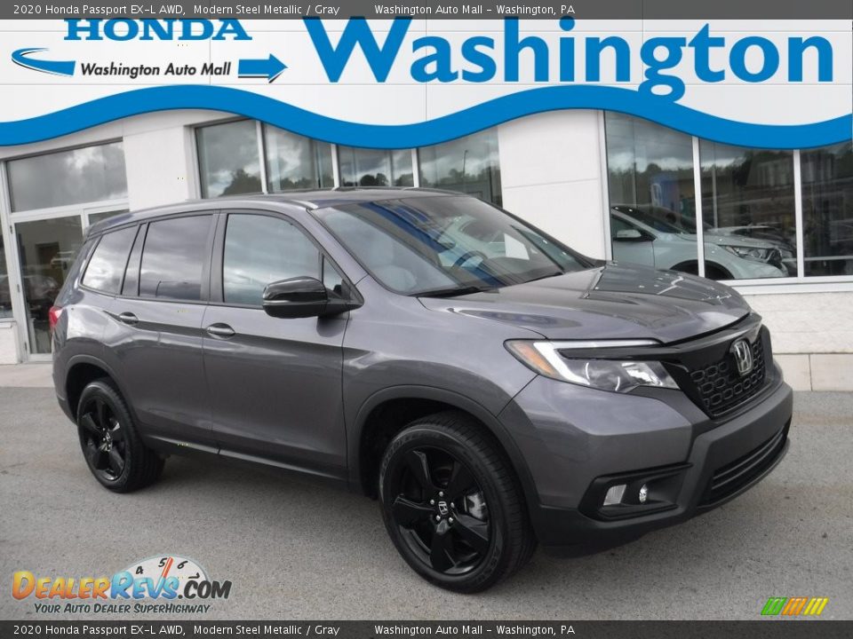 2020 Honda Passport EX-L AWD Modern Steel Metallic / Gray Photo #1