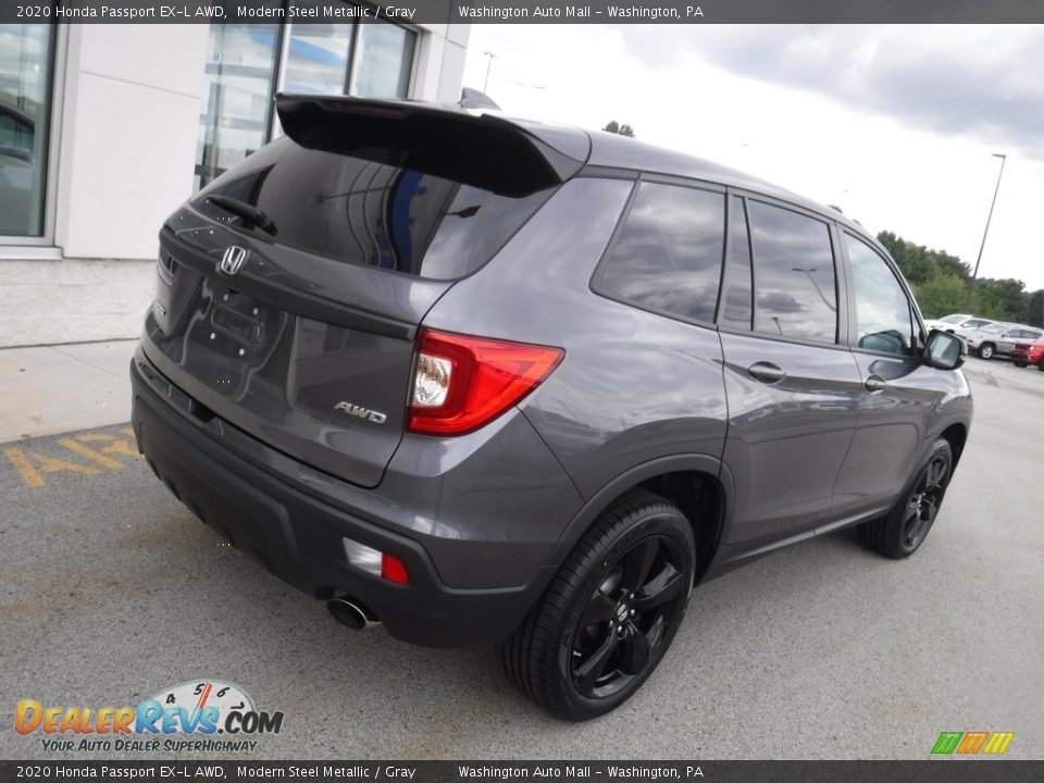 2020 Honda Passport EX-L AWD Modern Steel Metallic / Gray Photo #10