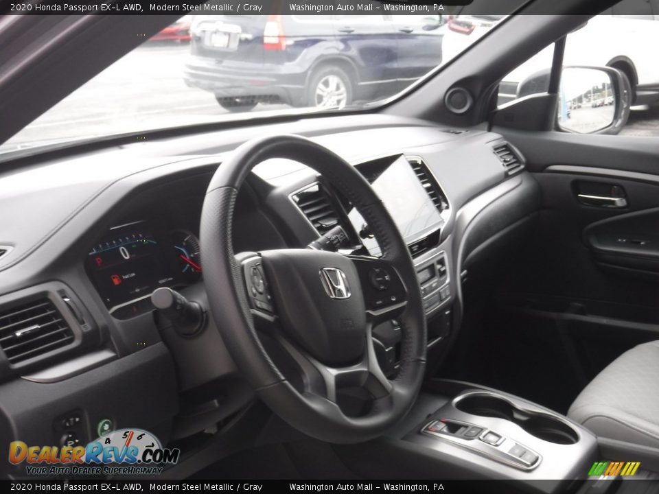 2020 Honda Passport EX-L AWD Modern Steel Metallic / Gray Photo #15