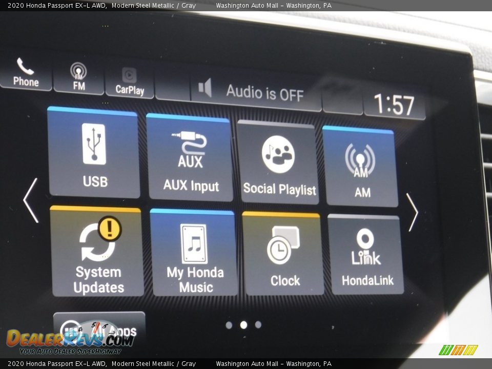 2020 Honda Passport EX-L AWD Modern Steel Metallic / Gray Photo #22