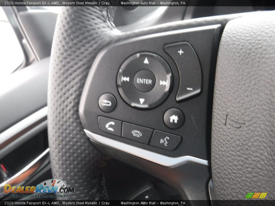 2020 Honda Passport EX-L AWD Modern Steel Metallic / Gray Photo #26