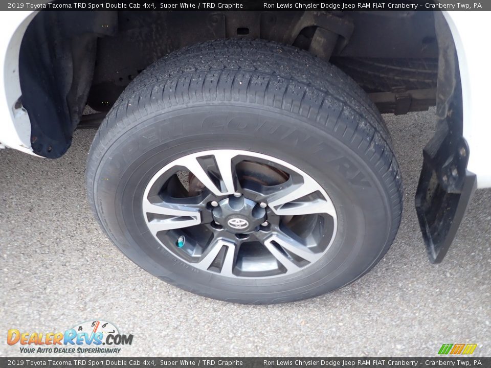2019 Toyota Tacoma TRD Sport Double Cab 4x4 Super White / TRD Graphite Photo #5