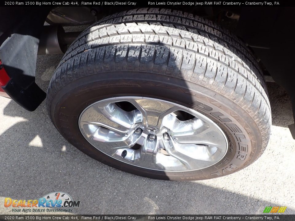 2020 Ram 1500 Big Horn Crew Cab 4x4 Flame Red / Black/Diesel Gray Photo #5