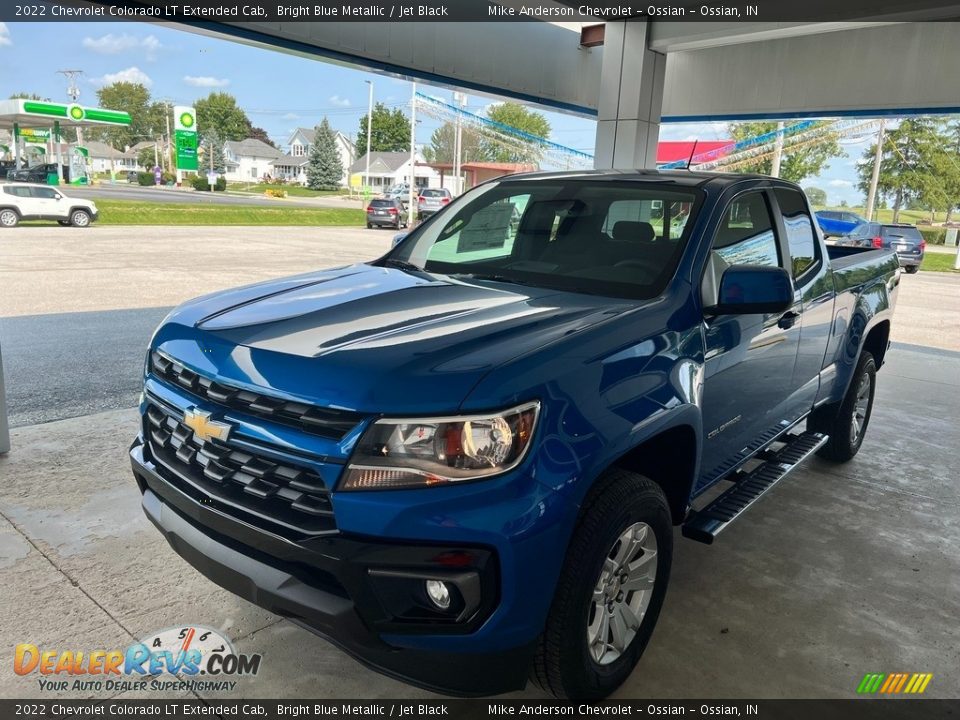 2022 Chevrolet Colorado LT Extended Cab Bright Blue Metallic / Jet Black Photo #2