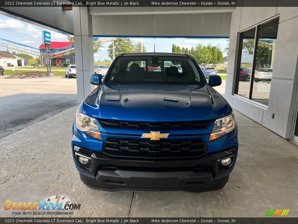 2022 Chevrolet Colorado LT Extended Cab Bright Blue Metallic / Jet Black Photo #3