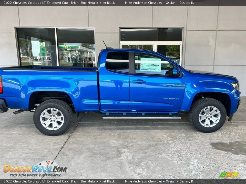 2022 Chevrolet Colorado LT Extended Cab Bright Blue Metallic / Jet Black Photo #6