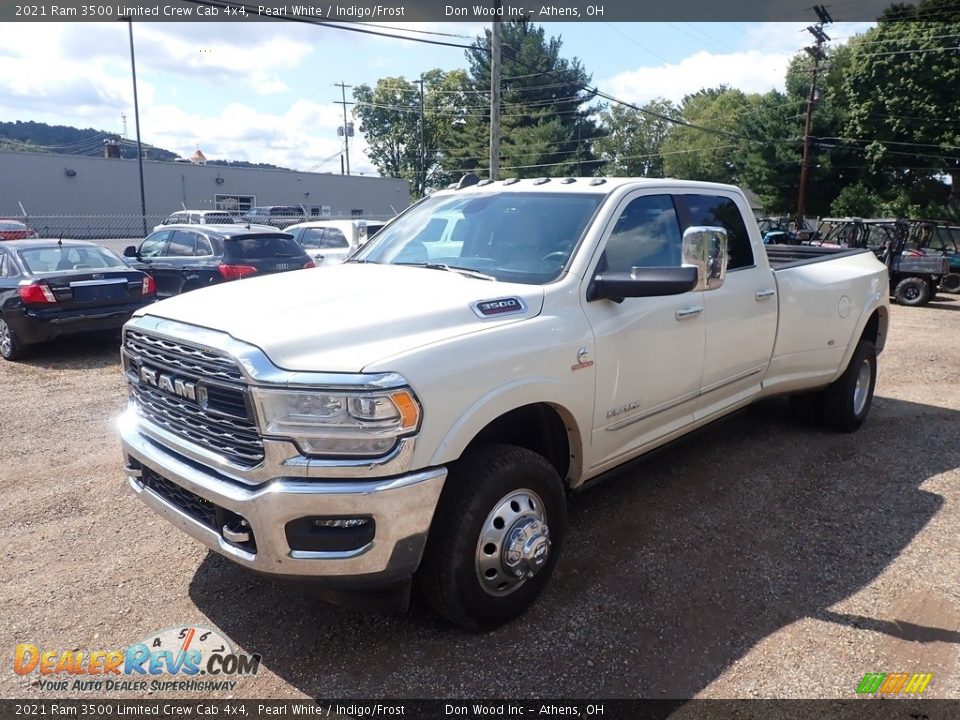 Pearl White 2021 Ram 3500 Limited Crew Cab 4x4 Photo #7