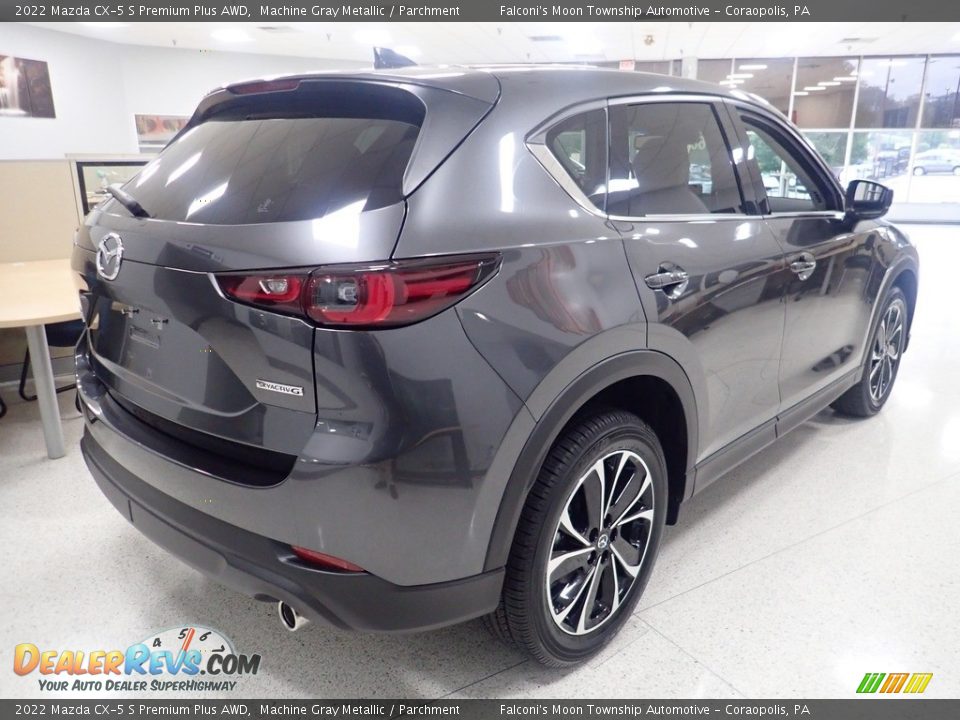 2022 Mazda CX-5 S Premium Plus AWD Machine Gray Metallic / Parchment Photo #2