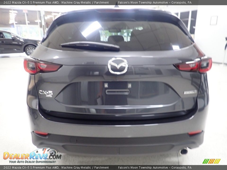 2022 Mazda CX-5 S Premium Plus AWD Machine Gray Metallic / Parchment Photo #3