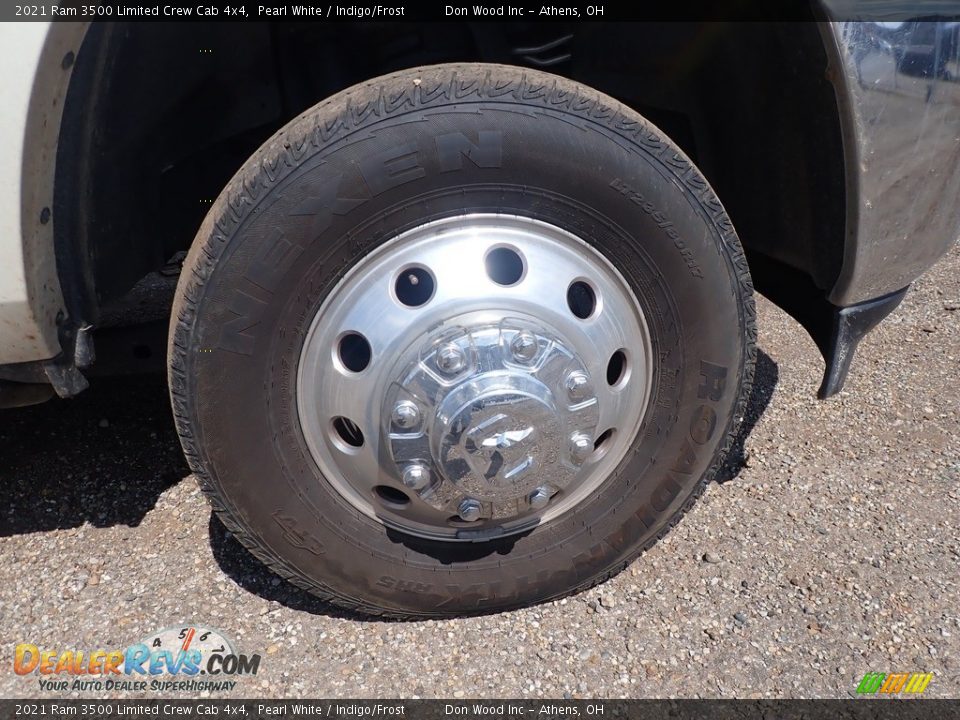 2021 Ram 3500 Limited Crew Cab 4x4 Pearl White / Indigo/Frost Photo #11