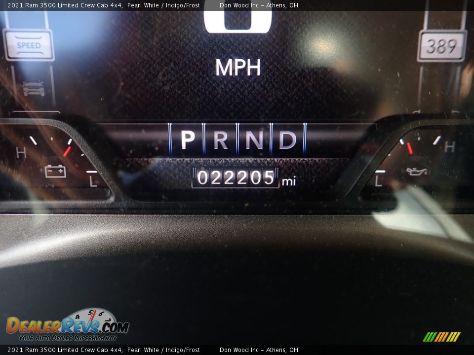 2021 Ram 3500 Limited Crew Cab 4x4 Pearl White / Indigo/Frost Photo #12