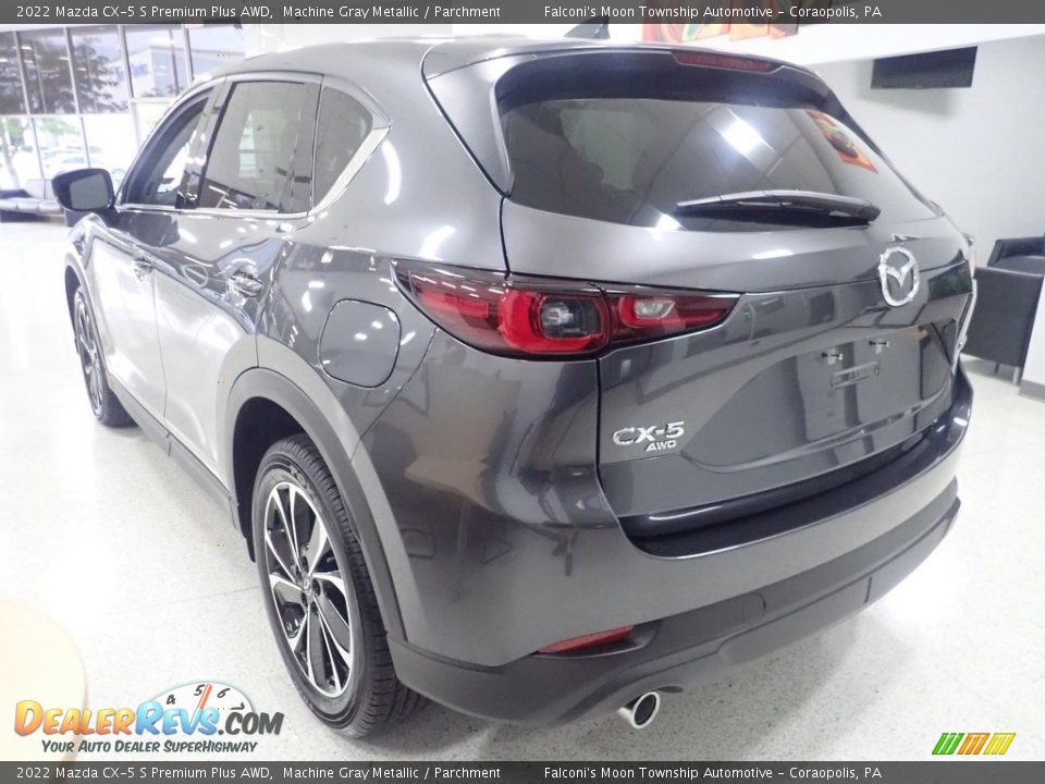 2022 Mazda CX-5 S Premium Plus AWD Machine Gray Metallic / Parchment Photo #5