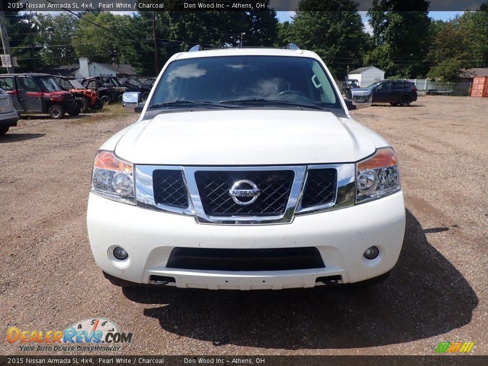 2015 Nissan Armada SL 4x4 Pearl White / Charcoal Photo #3