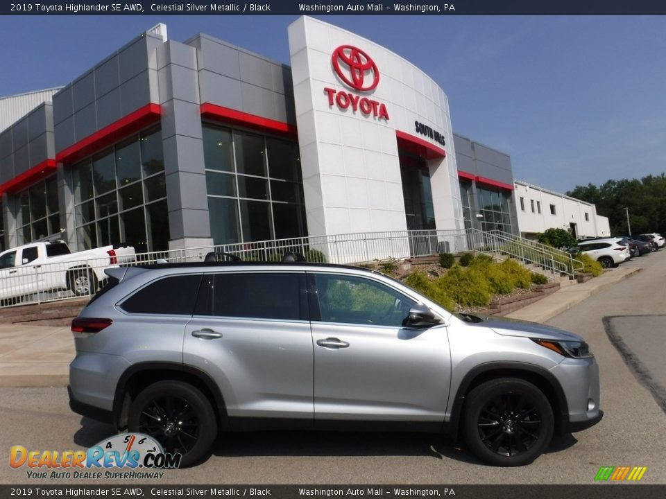 2019 Toyota Highlander SE AWD Celestial Silver Metallic / Black Photo #2