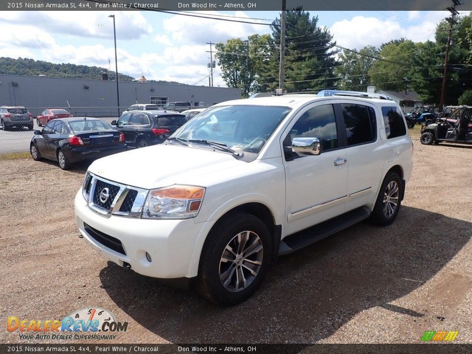 2015 Nissan Armada SL 4x4 Pearl White / Charcoal Photo #7