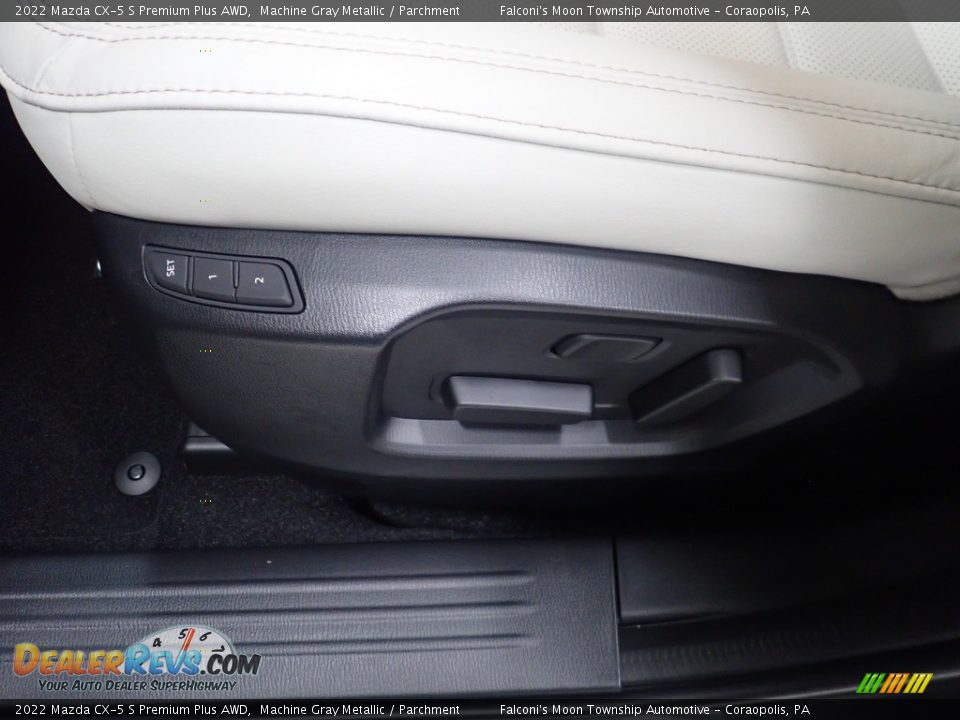 2022 Mazda CX-5 S Premium Plus AWD Machine Gray Metallic / Parchment Photo #15