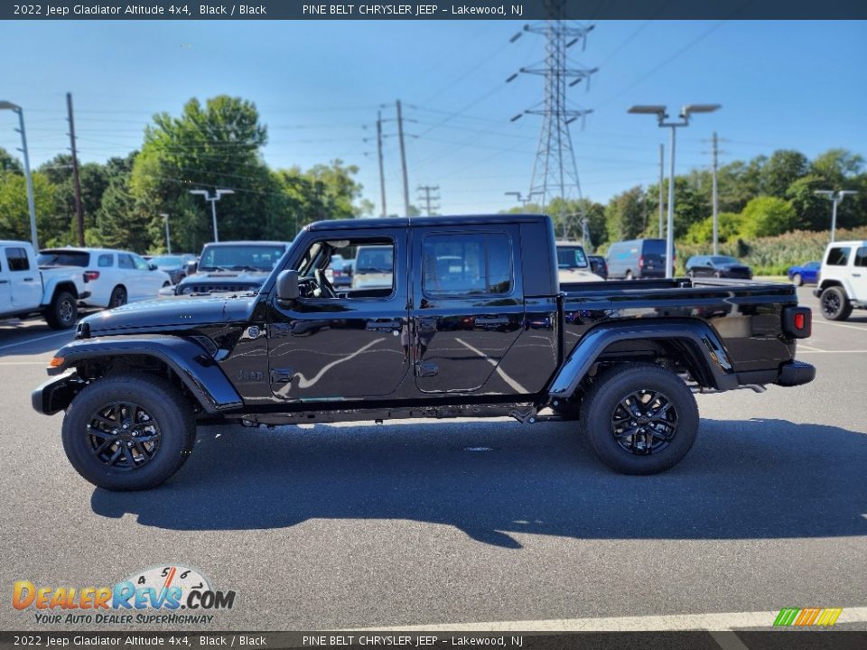 2022 Jeep Gladiator Altitude 4x4 Black / Black Photo #3