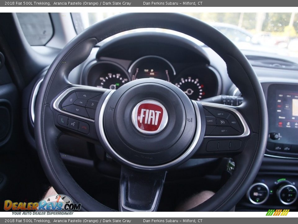 2018 Fiat 500L Trekking Arancia Pastello (Orange) / Dark Slate Gray Photo #19