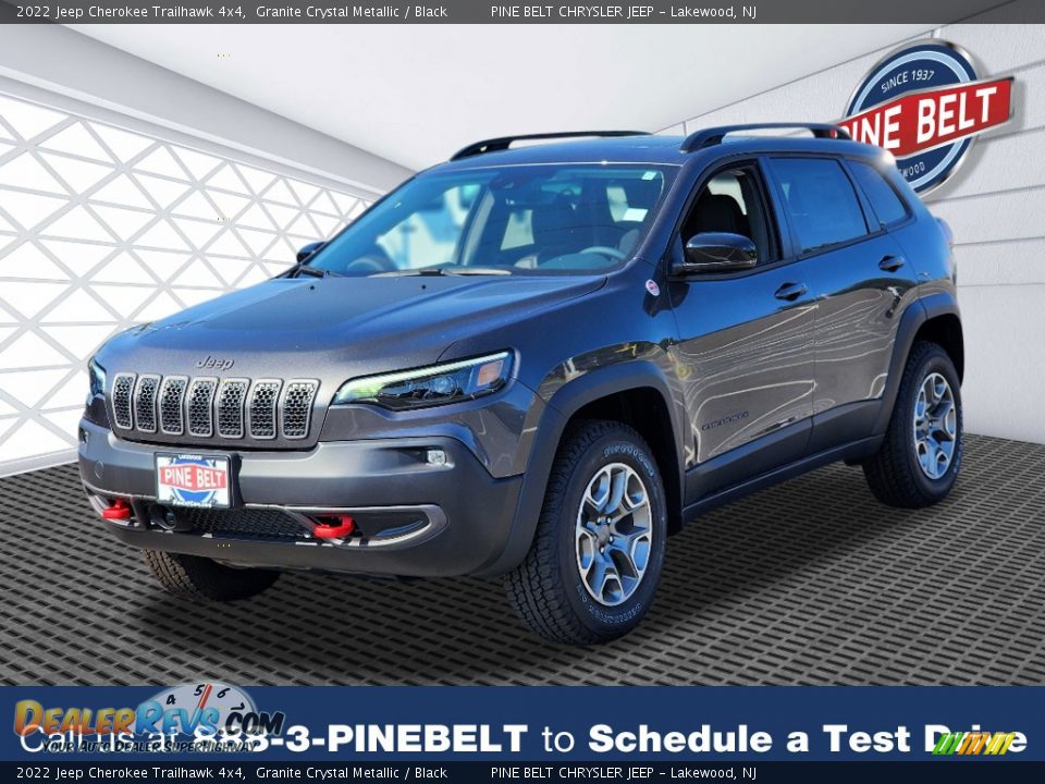 2022 Jeep Cherokee Trailhawk 4x4 Granite Crystal Metallic / Black Photo #1