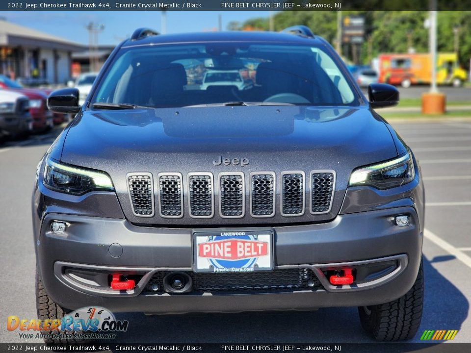 2022 Jeep Cherokee Trailhawk 4x4 Granite Crystal Metallic / Black Photo #2