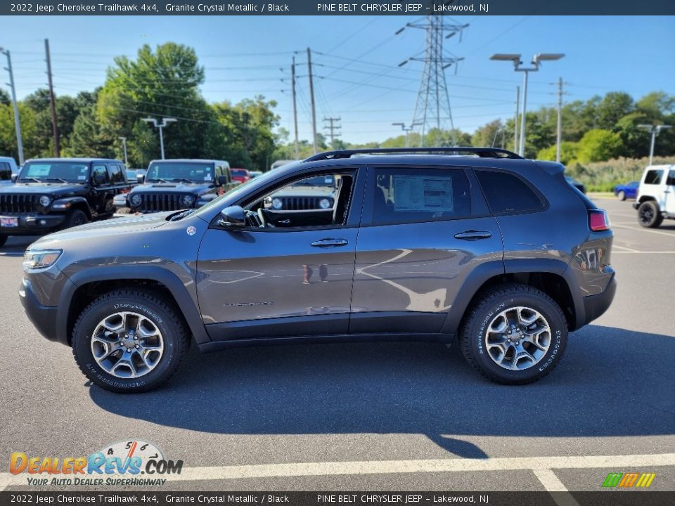 2022 Jeep Cherokee Trailhawk 4x4 Granite Crystal Metallic / Black Photo #3