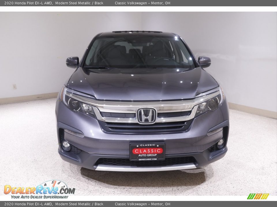 2020 Honda Pilot EX-L AWD Modern Steel Metallic / Black Photo #2