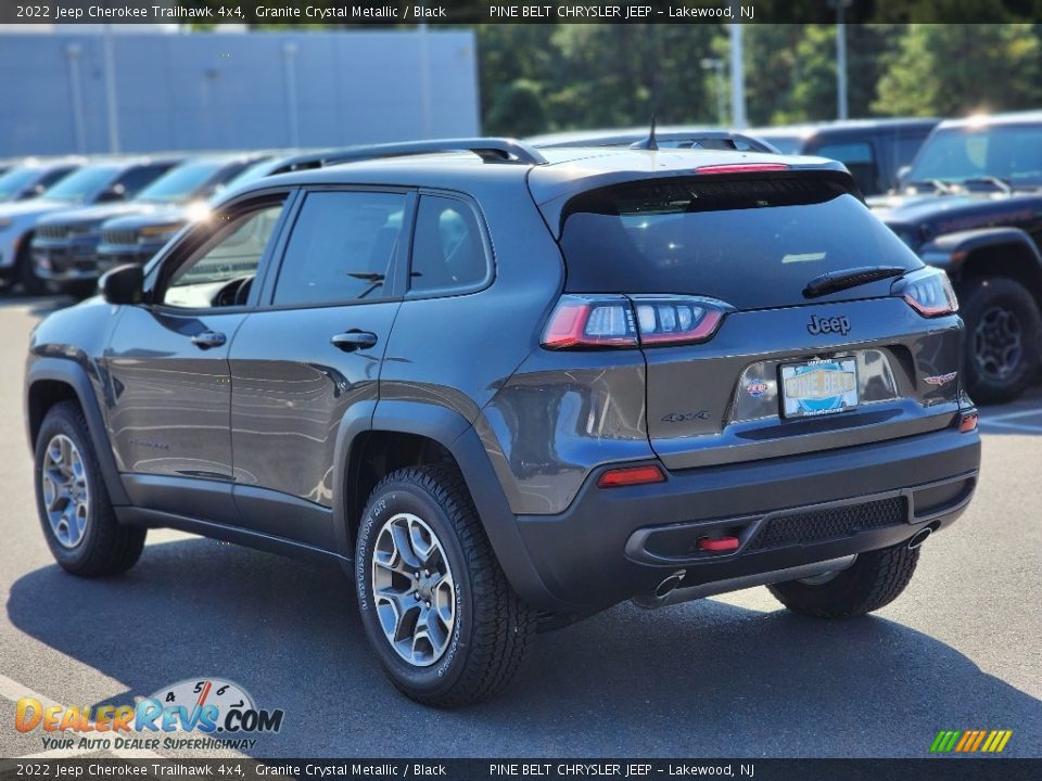 2022 Jeep Cherokee Trailhawk 4x4 Granite Crystal Metallic / Black Photo #4