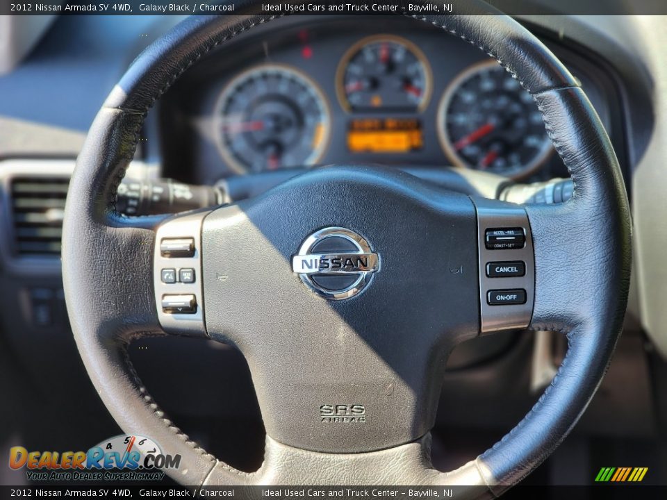 2012 Nissan Armada SV 4WD Galaxy Black / Charcoal Photo #17