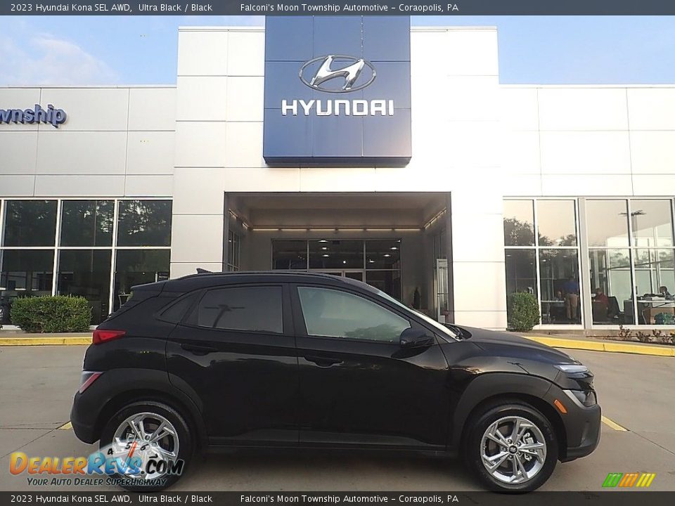 2023 Hyundai Kona SEL AWD Ultra Black / Black Photo #1