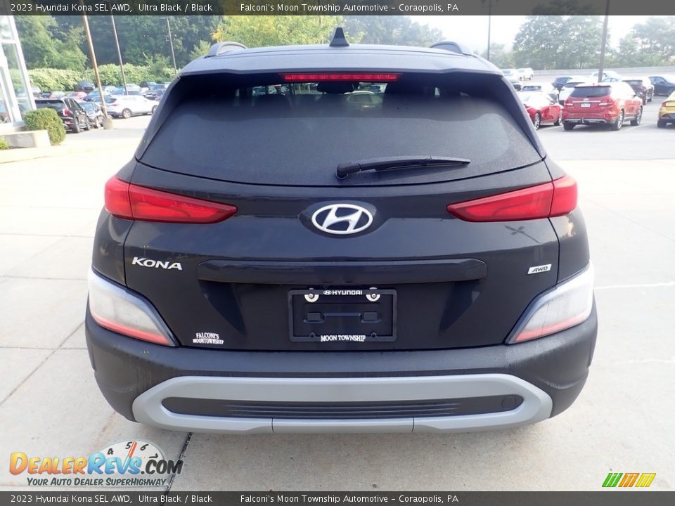 2023 Hyundai Kona SEL AWD Ultra Black / Black Photo #3