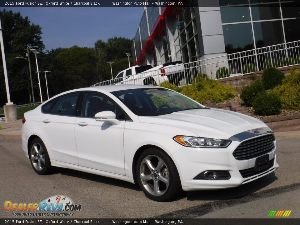 2015 Ford Fusion SE Oxford White / Charcoal Black Photo #1