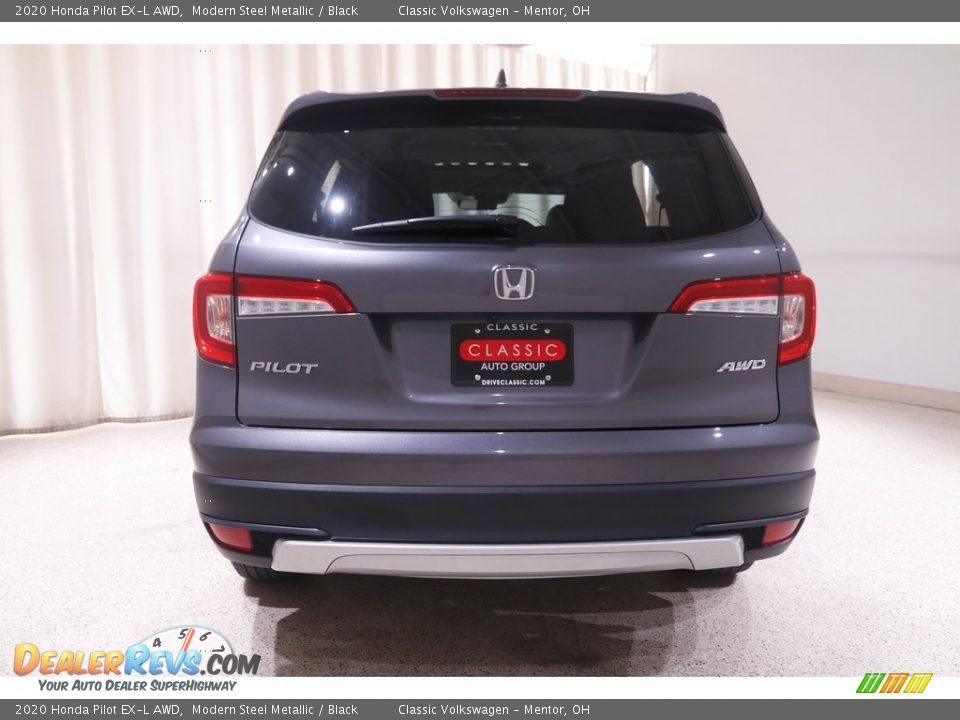 2020 Honda Pilot EX-L AWD Modern Steel Metallic / Black Photo #21