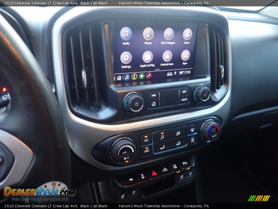 2019 Chevrolet Colorado LT Crew Cab 4x4 Black / Jet Black Photo #26