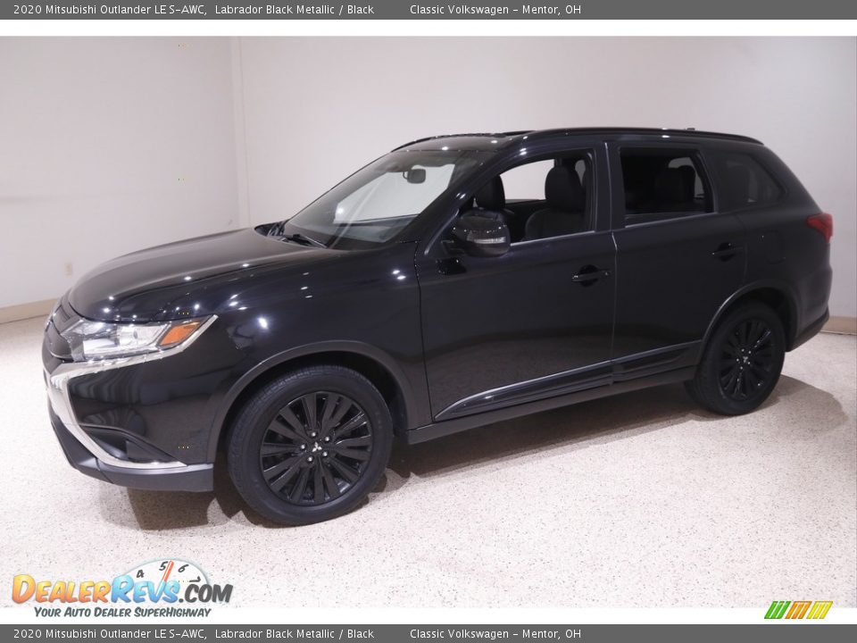 2020 Mitsubishi Outlander LE S-AWC Labrador Black Metallic / Black Photo #3