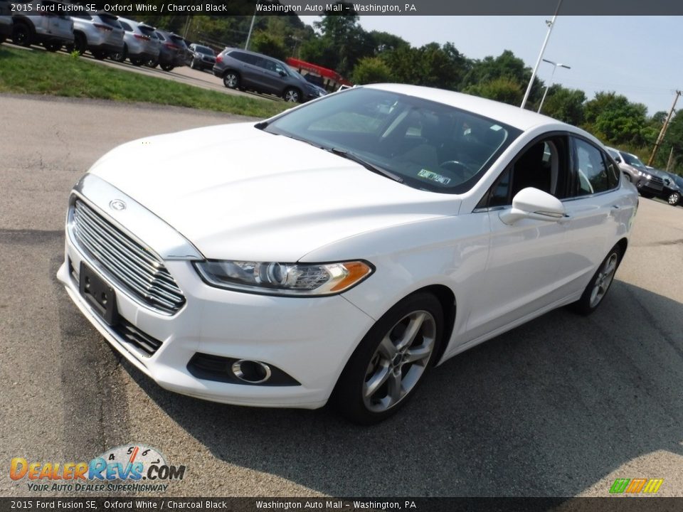 2015 Ford Fusion SE Oxford White / Charcoal Black Photo #9