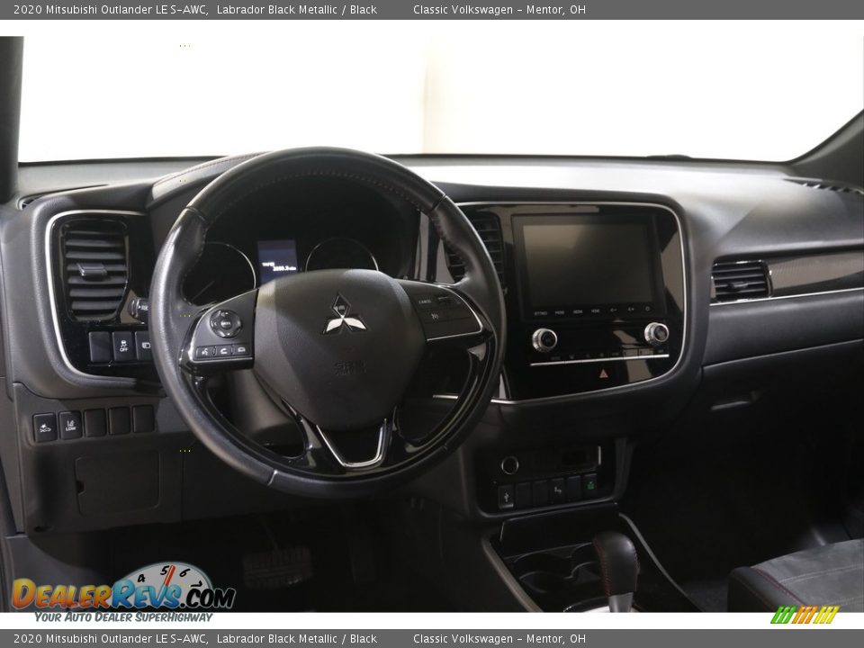 2020 Mitsubishi Outlander LE S-AWC Labrador Black Metallic / Black Photo #6