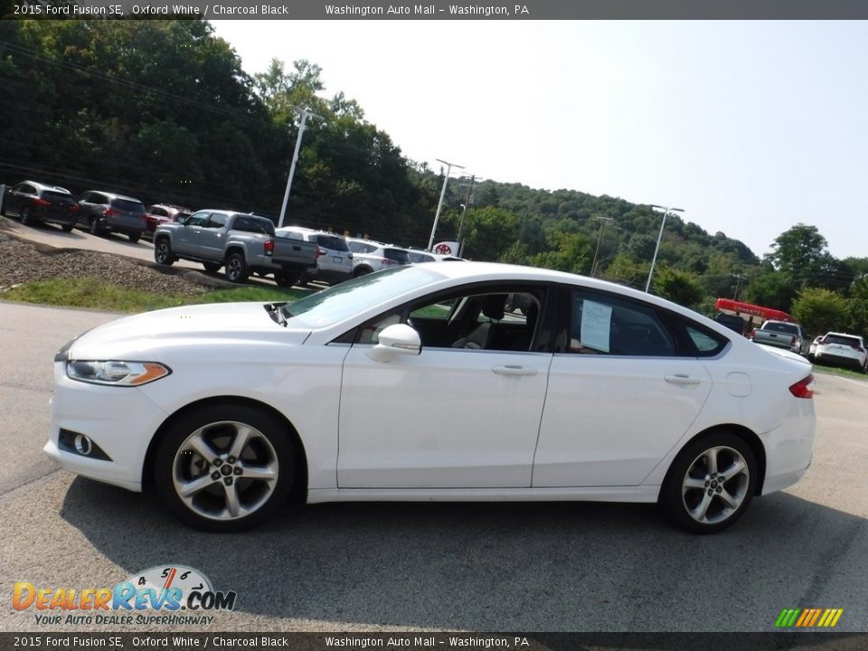 2015 Ford Fusion SE Oxford White / Charcoal Black Photo #10
