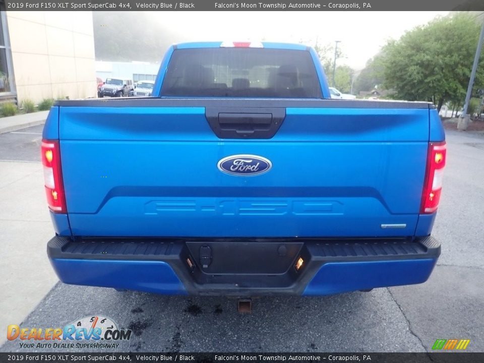 Velocity Blue 2019 Ford F150 XLT Sport SuperCab 4x4 Photo #3