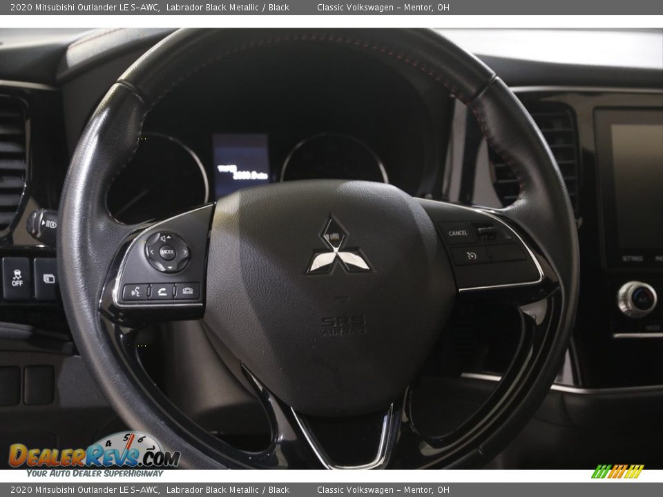 2020 Mitsubishi Outlander LE S-AWC Labrador Black Metallic / Black Photo #7